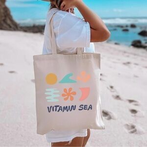 Vitamin Sea Cream Tote Bag